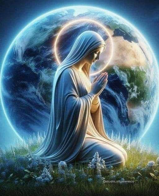 MOTHER WATCHES OVER HER CHILDREN.