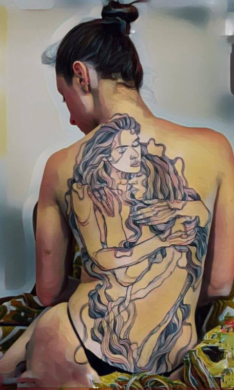 Your love is written upon my skin