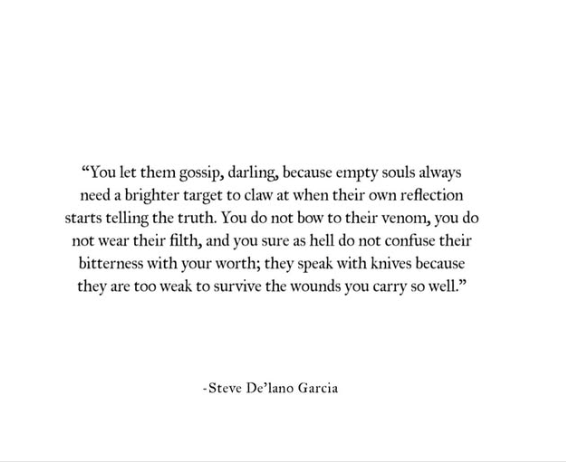 Let them be unkind.