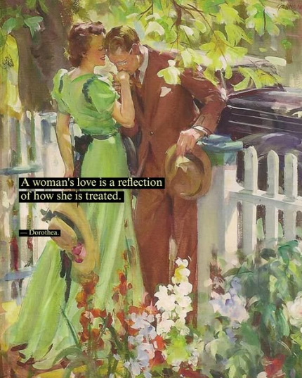 Women are reciprocators not initiators.