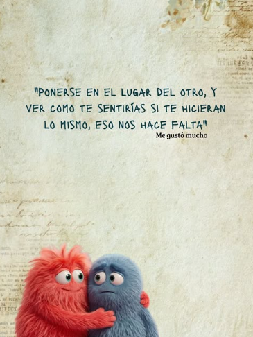 "Putting oneself in each other's shoes... ”