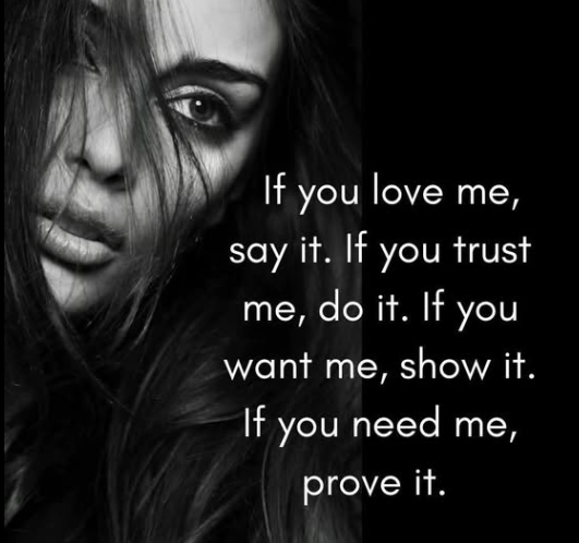 If you love me...